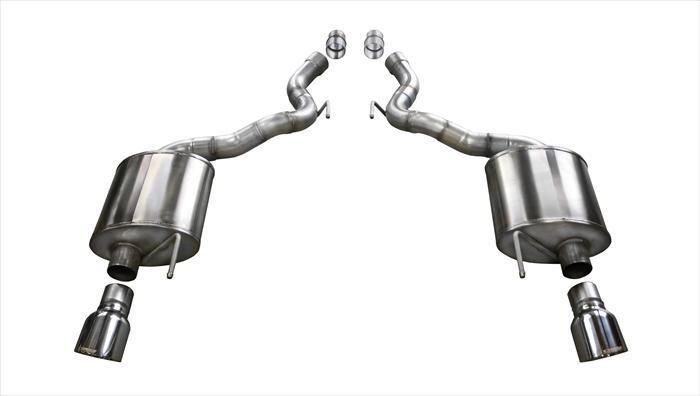 Corsa 2.75 Axle-Back Single 4.5 Tips (14339) Sport Sound Level | 2015-2017 Mustang GT 5.0L V8 Convertible