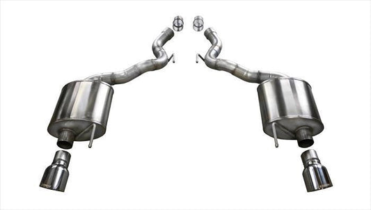Corsa 2.75 Axle-Back Single 4.5 Tips (14339) Sport Sound Level | 2015-2017 Mustang GT 5.0L V8 Convertible