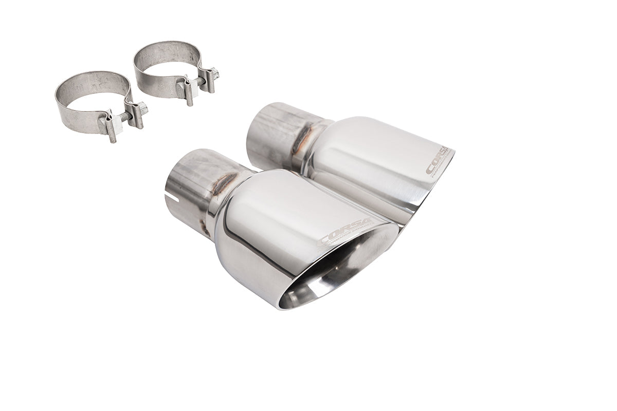 Corsa Replacement / 4.5 in Single Slash Tip Kit | 2024 Mustang GT, 2015-17 GT, 2015-23 Eco CORSA Systems (14346)