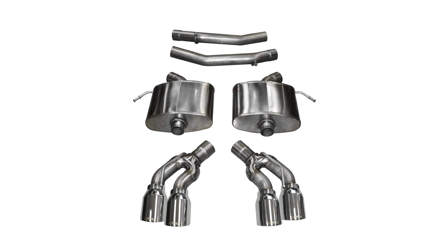 Corsa Xtreme, Sport / 2.75 in Axle-Back 4.0 in Twin Tips | 2016-2019 CTS-V 6.2L (14358, 14357)