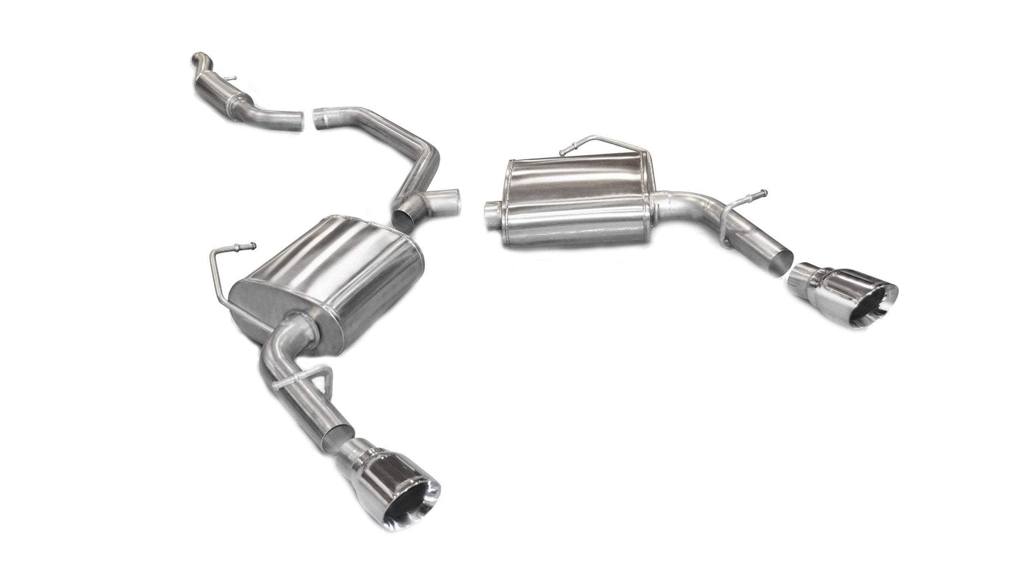 Corsa Sport / 2.5 in Cat-Back 4.0 in Single Tips | 11-14 Dodge Avenger, Chrysler 200 3.6L (14413)
