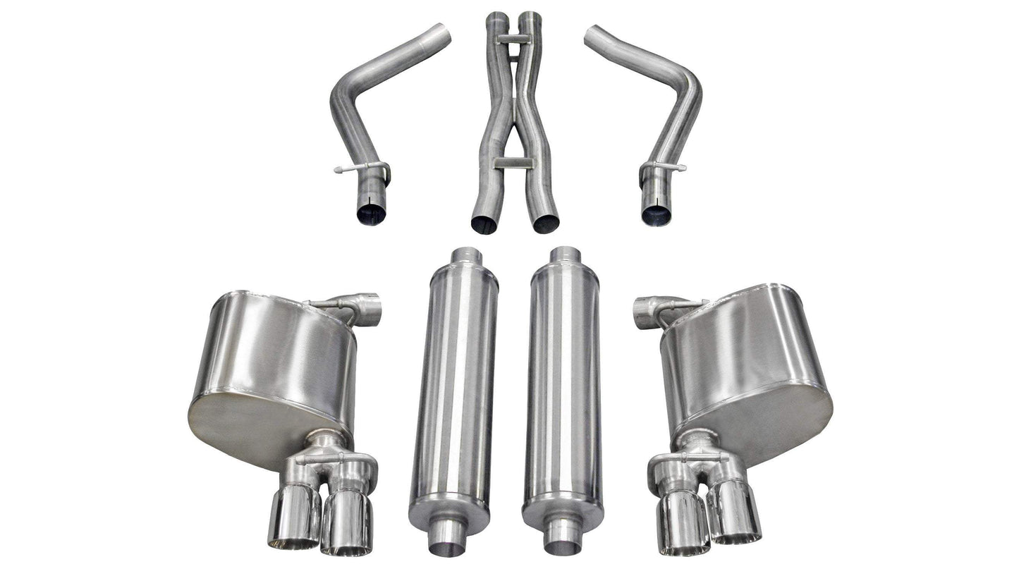 Corsa 2011-2014 Dodge Charger RT Exhaust | Xtreme / 2.5 in Cat-Back Twin 3.0 in Tips | 5.7L V8 (14522)