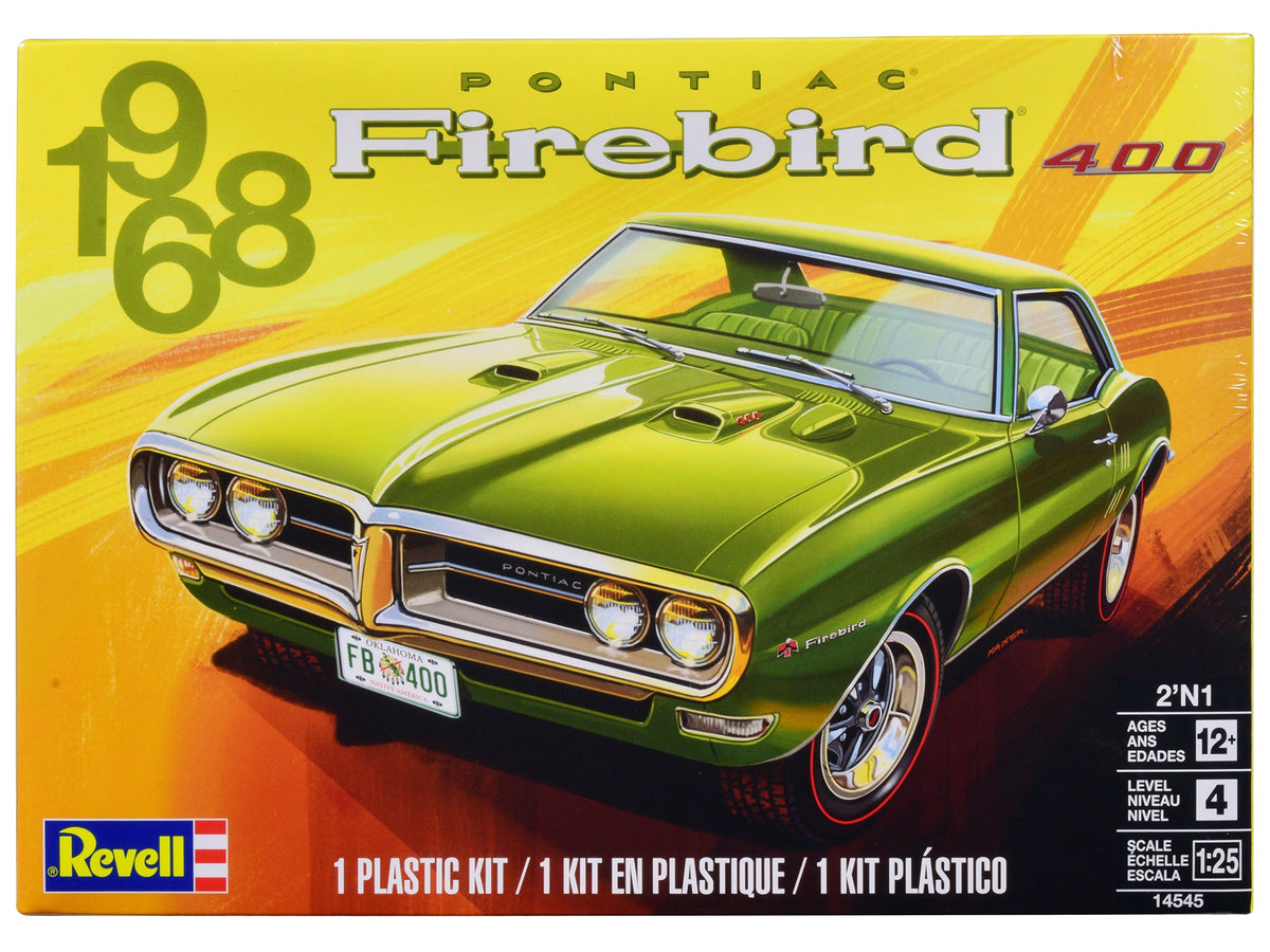Rapid Vehicles Level 4 Model Kit 1968 Pontiac Firebird 400 2-in-1 Kit 1/25 Scale Model by Revell ...