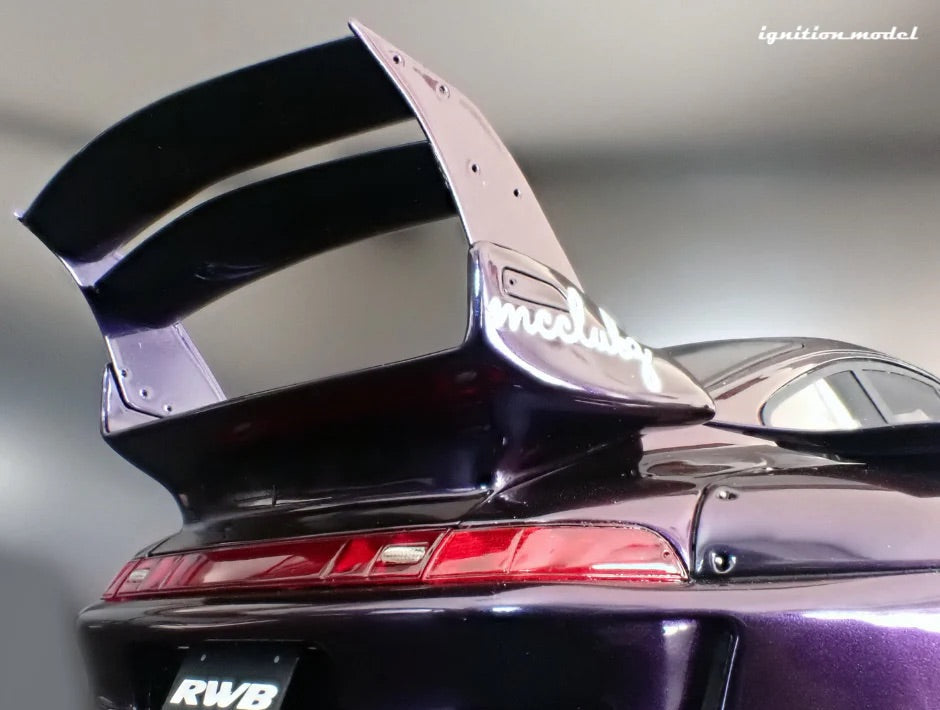 Ignition Model Porsche 993 RWB "Army Girl" Purple Metallic 1:18