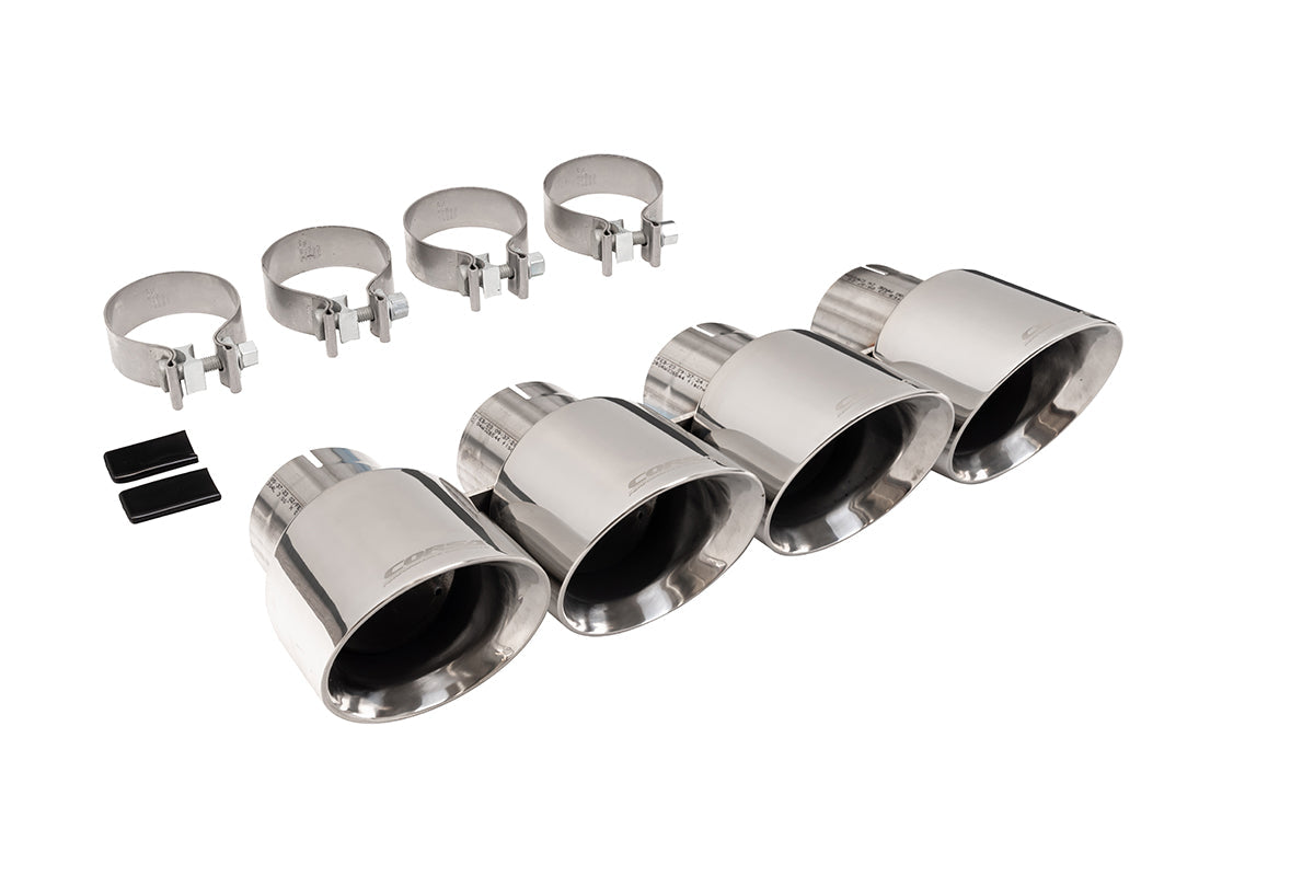 Corsa Replacement / 4.5 in Twin (Quad) Tip Kit | 2014-2019 Corvette C7 CORSA Systems (w NPP Valves) (14778)
