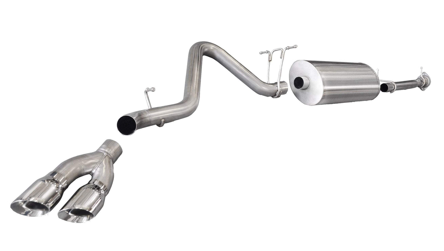 Corsa [OBSOLETE] Sport / 3.0 in Cat-Back SSE 4.0 in Twin Tips | 11-14 Silverado Sierra 2500 6.0L 153WB (14794)