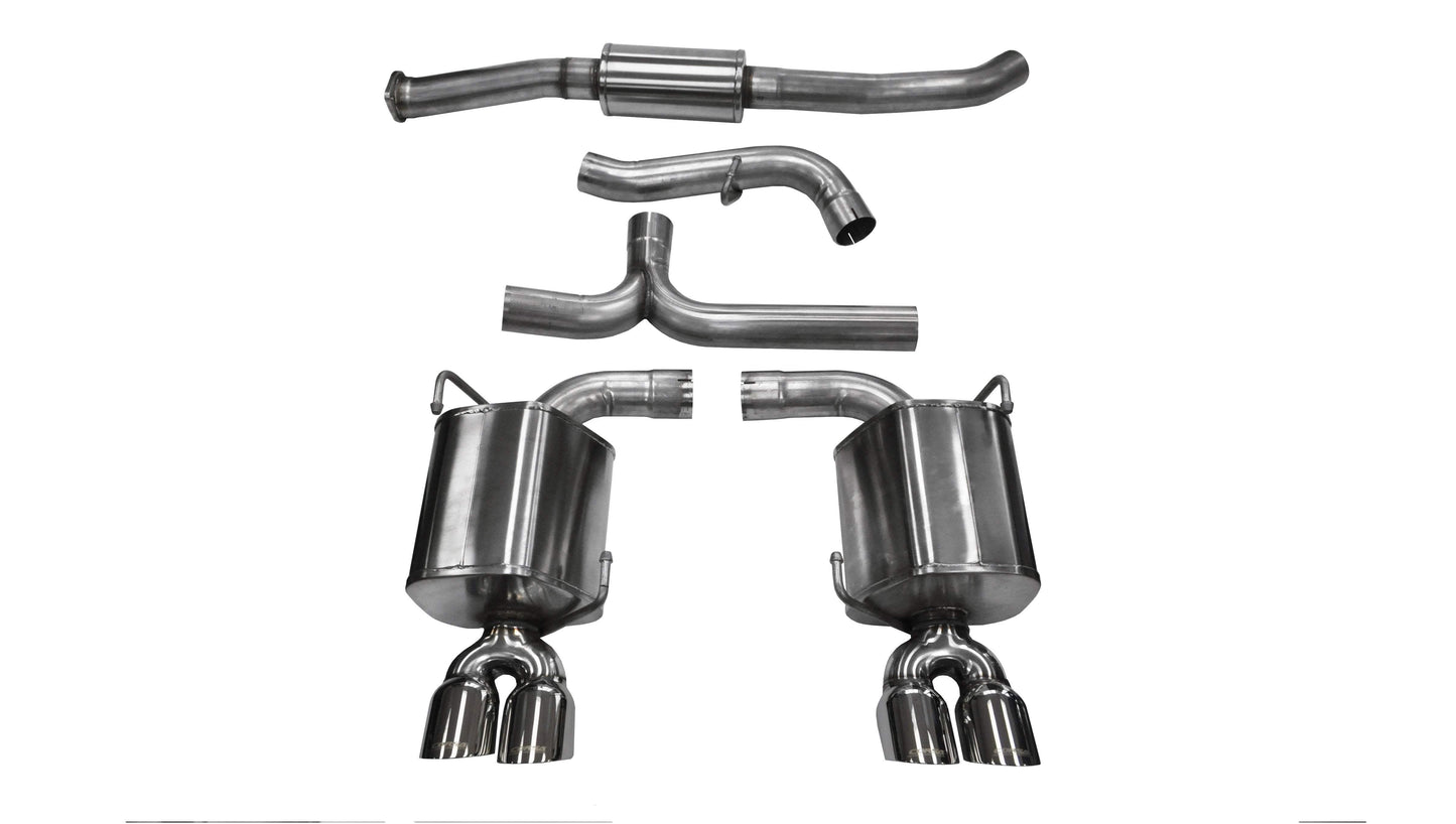 Corsa Sport / 3.0 in Cat-Back 3.5 in Twin Tips | Impreza 2.5L Sedan 11-14 STI, 11-14 WRX (14863)
