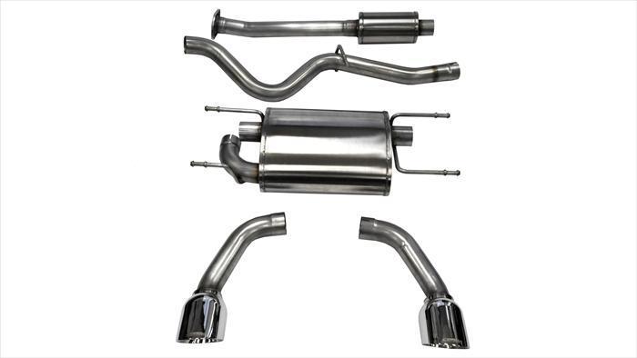 Corsa Sport / 2.5 in Cat-Back 4.5 in Single Tips | 2012-2024 BRZ, FR-S, Toyota 86 2.0L/2.4L (14864)
