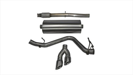 Corsa Sport, Touring / 3.0 in Cat-Back SSE 4.0 in Twin Tips | 14-19c Silverado Sierra 5.3L 143WB (14873, 14848)