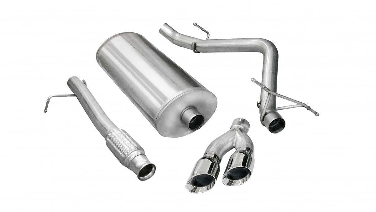 Corsa Sport / 3.0 in Cat-Back SSE 4.0 in Twin Tips | 09-13 Silverado Sierra 4.8L 5.3L 133WB...