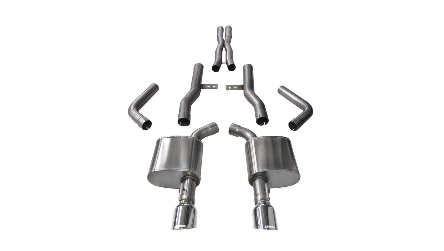 Corsa Xtreme / 2.75 in Cat-Back Single 4.5 in Tips | 2015-23 Charger 6.4L 6.2L (14996)