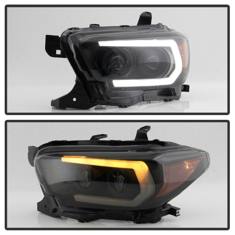 FR SPORT Spyder Toyota Tacoma 16-18 (SR5 Model Only) Projector Headlights Black Smoke...