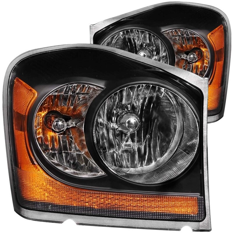 Anzo 2004-2006 Dodge Durango Crystal Headlights Black