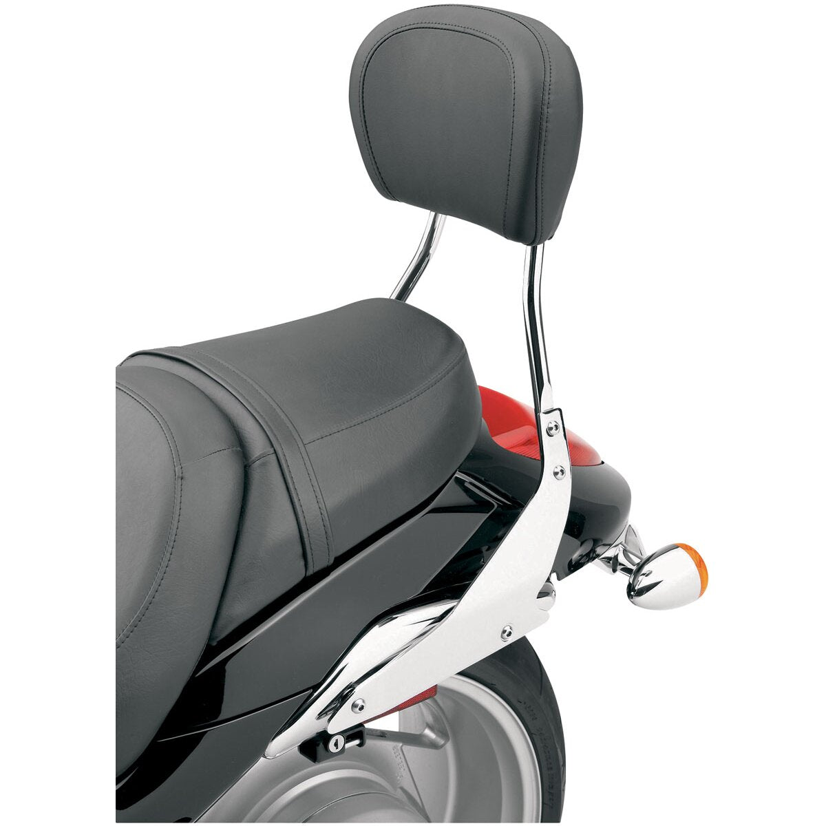 Cobra Short Round Sissy Bar w/Pad - 02-8968 for Select Kawasaki Motorcycles