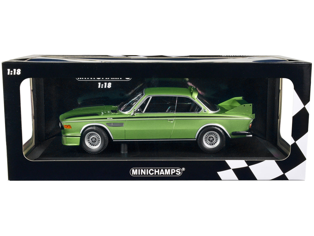 Rapid Vehicles 1973 BMW 3.0 CSL Green Metallic with Black Stripes Limited Edition to 450 pieces...