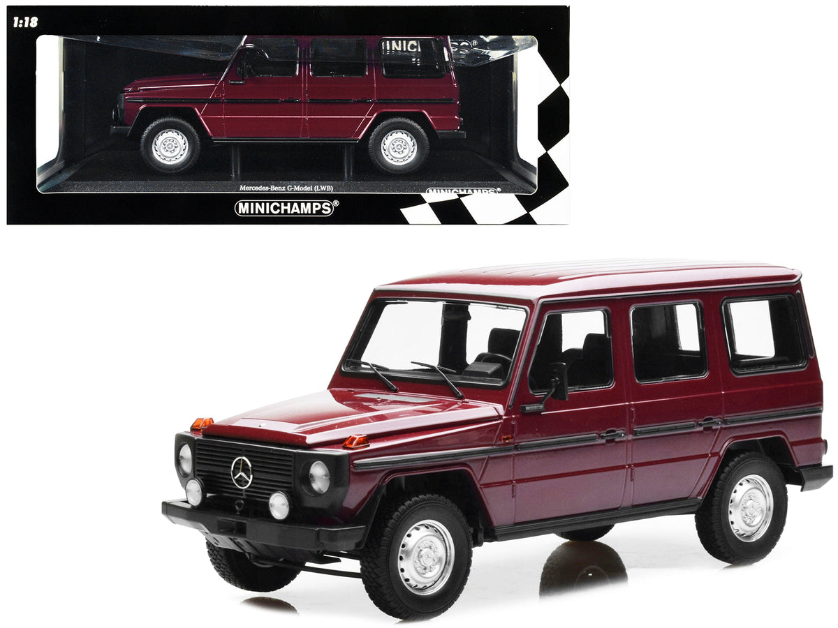 Rapid Vehicles 1980 Mercedes-Benz G-Model (LWB) Dark Red with Black Stripes Limited Edition to...