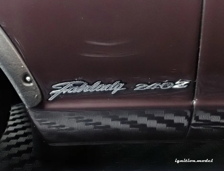 Ignition-Model Nissan Fairlady 240ZG HS30 Maroon Red Metallic 1:18