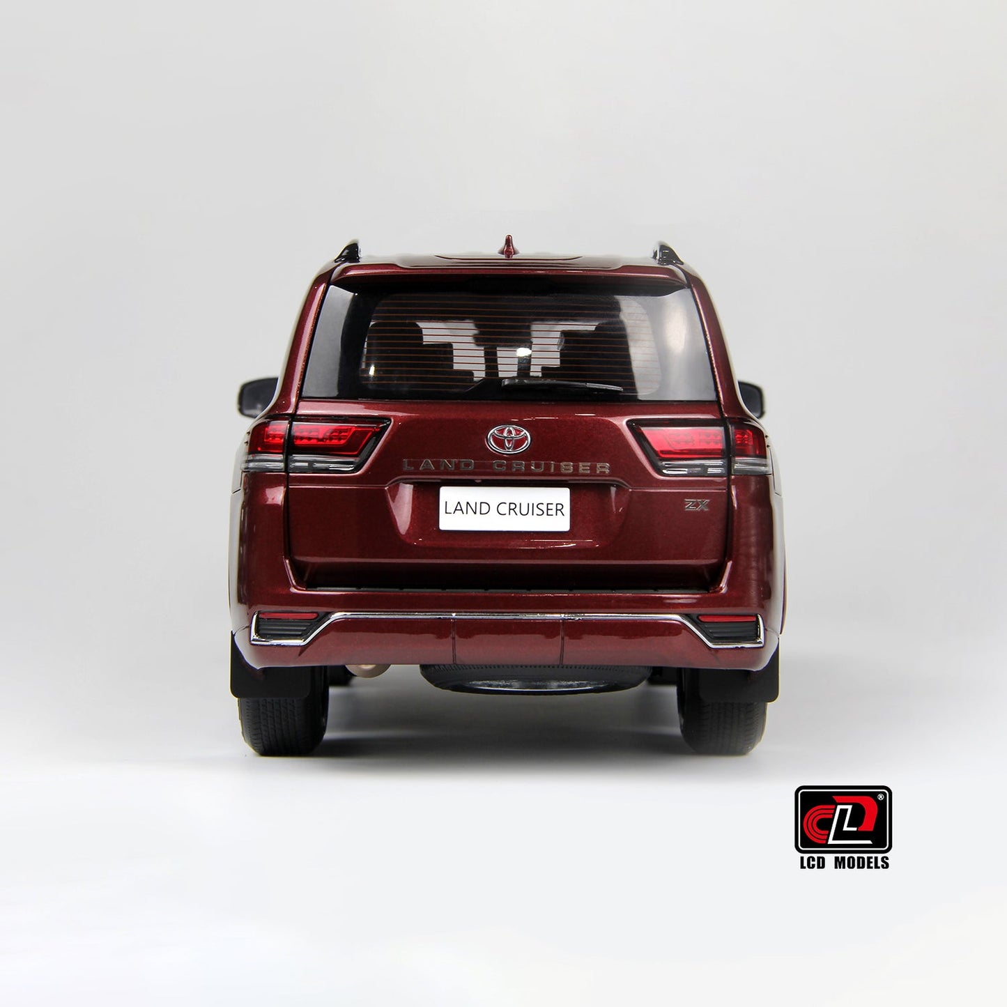 LCD Toyota Land Cruiser 300-ZX Dark Red 1:18
