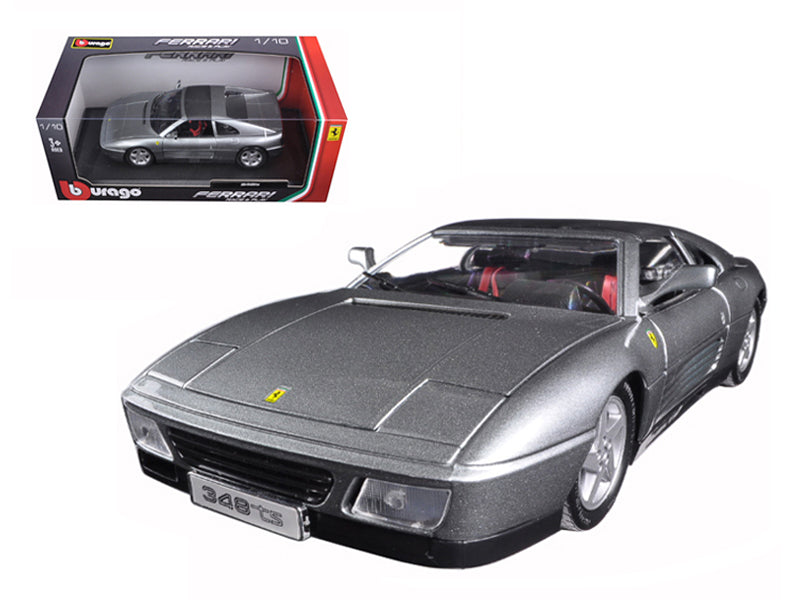 Rapid Vehicles Ferrari 348 TS Grey 1/18 Diecast Model Car by Bburago  free shipping USA - View 2