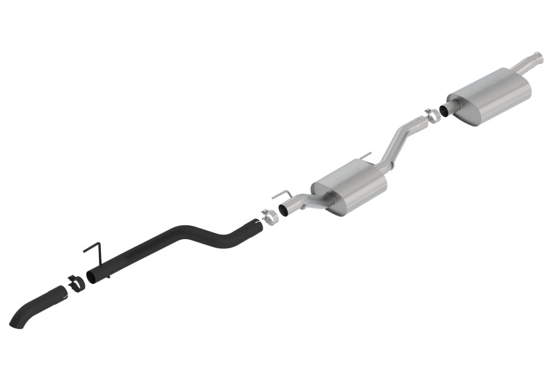 Borla 2020 Jeep Gladiator JT 3.6L V6 AWD 2.75in Touring Climber Black Turndown Tip & Over-Axle 140808CB