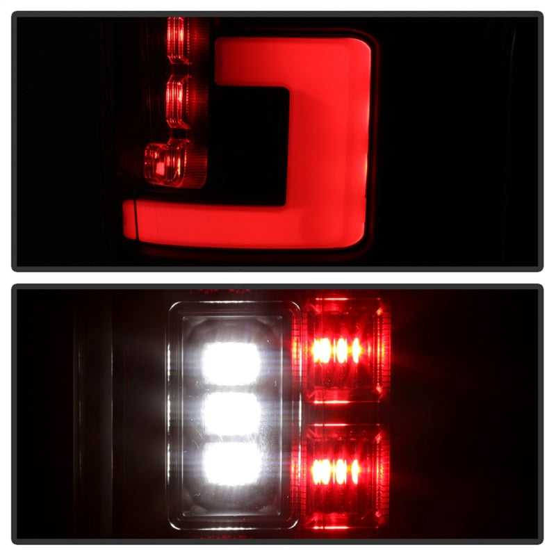 FR SPORT Spyder 17-18 Ford F-250 Super Duty (Excl LED Models) LED Tail Lights - Black...