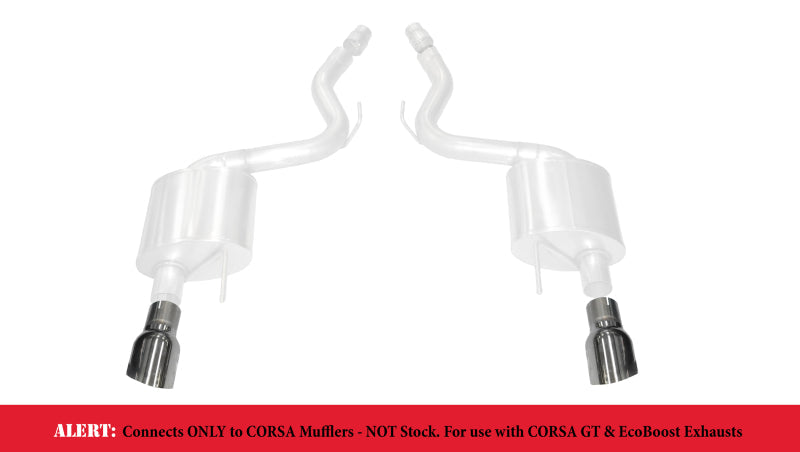 Corsa Performance Corsa 15-17 Ford Mustang GT 3.0in Inlet /4.5in Outlet Polished Tip Kit