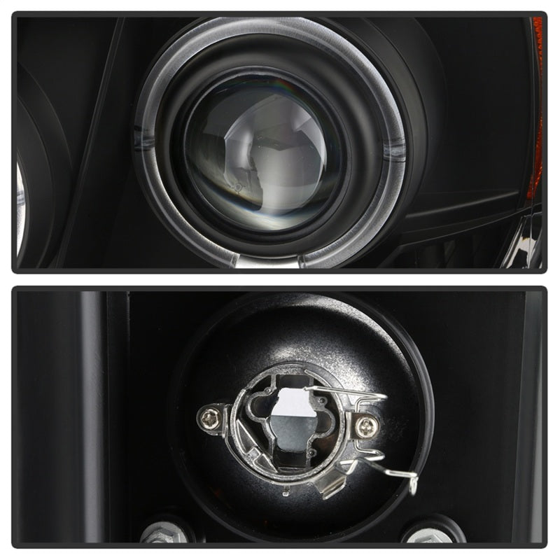 FR SPORT Spyder Chevy Suburban 1500 07-14 Projector Headlights LED Halo LED All Black...