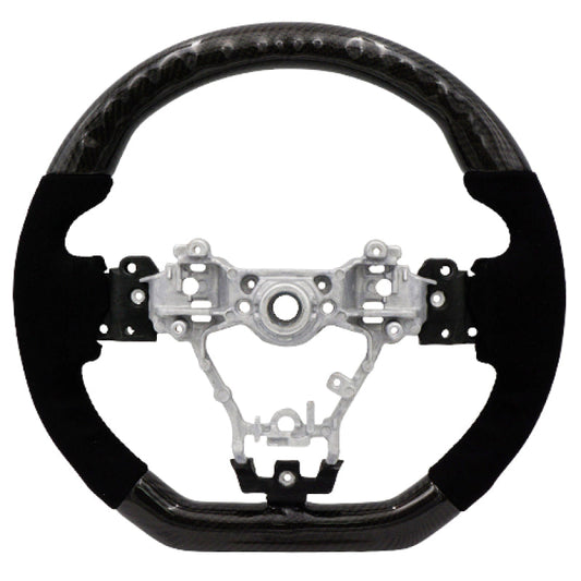 FR SPORT BLOX Racing 15-21 Subaru Carbon/Alcantara Steering Wheel Black Stitching BXSW-50010-B