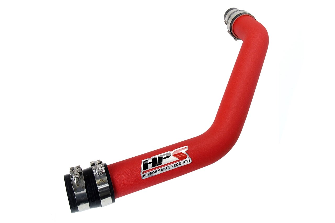 HPS Performance Products HPS 2.5" Upper Intercooler Pipe UICP, 08-15 Mitsubishi Lancer EVO X Turbo, Wrinkle Red