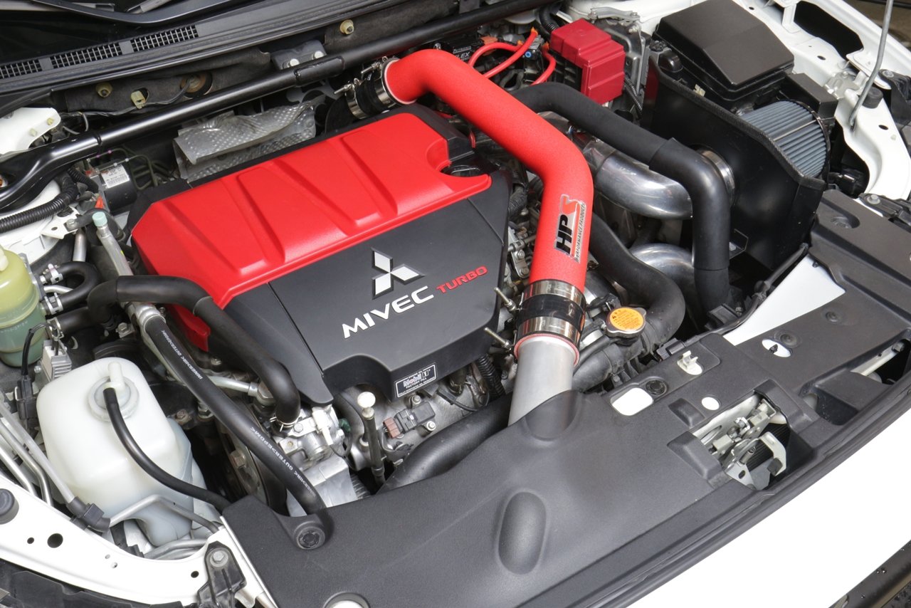 HPS Performance Products HPS 2.5" Upper Intercooler Pipe UICP, 08-15 Mitsubishi Lancer EVO X Turbo, Wrinkle Red
