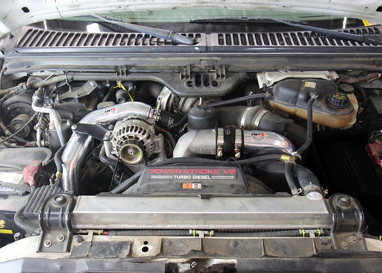 HPS Hot & Cold Side Charge Pipe with CAC Hose Intercooler Boots, 03-07 Ford F350 Superduty Powerstroke 6.0L Diesel Turbo