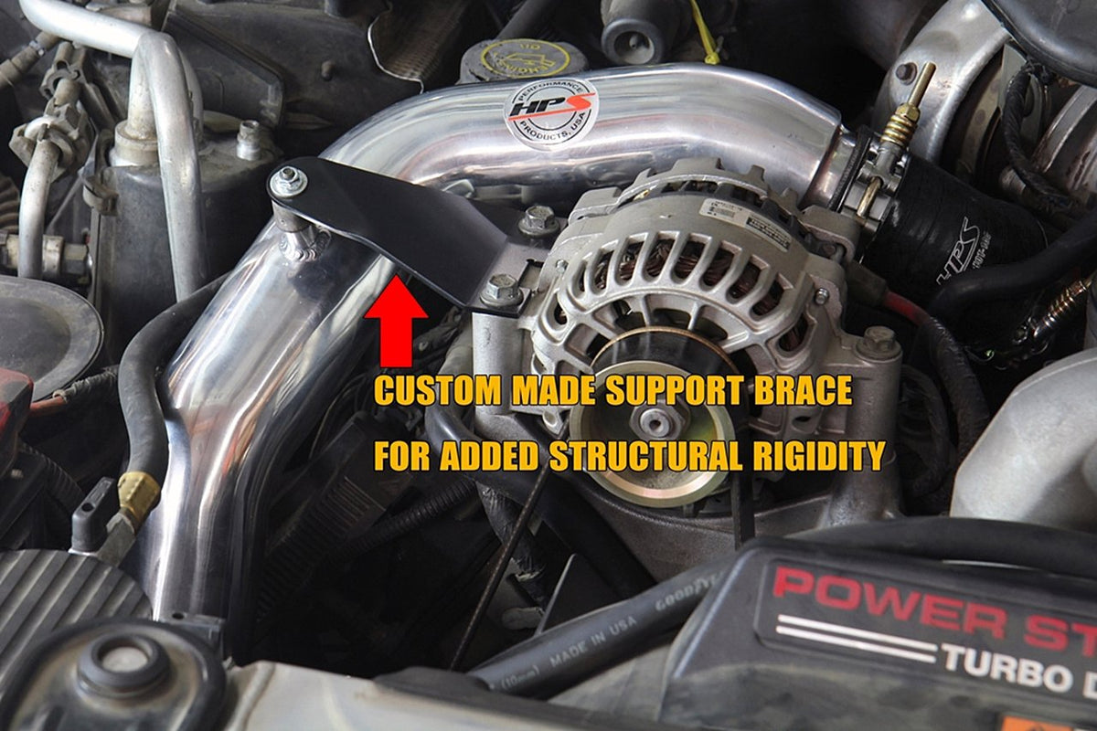 FR SPORT HPS Hot & Cold Side Charge Pipe with CAC Hose Intercooler Boots, 03-07 Ford F550...