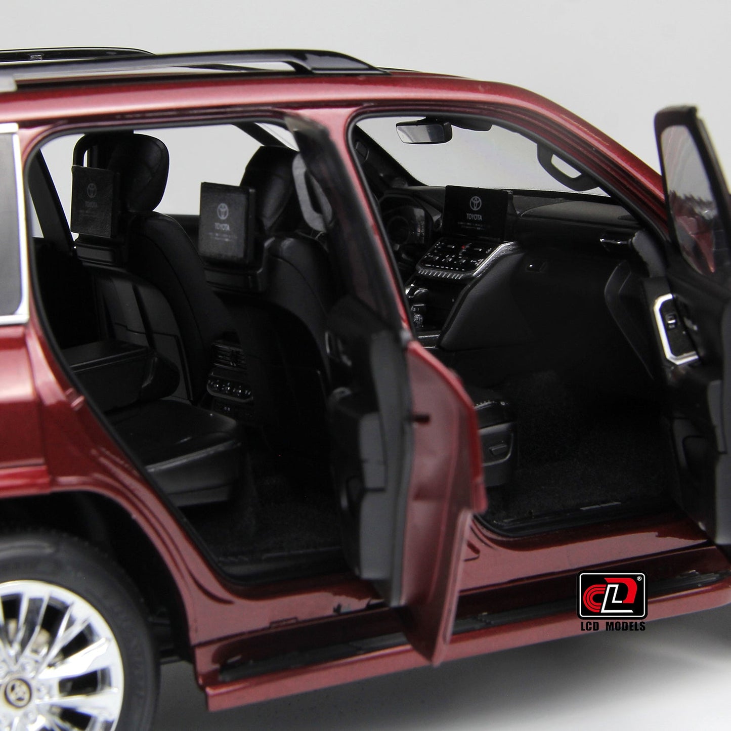 LCD Toyota Land Cruiser 300-ZX Dark Red 1:18
