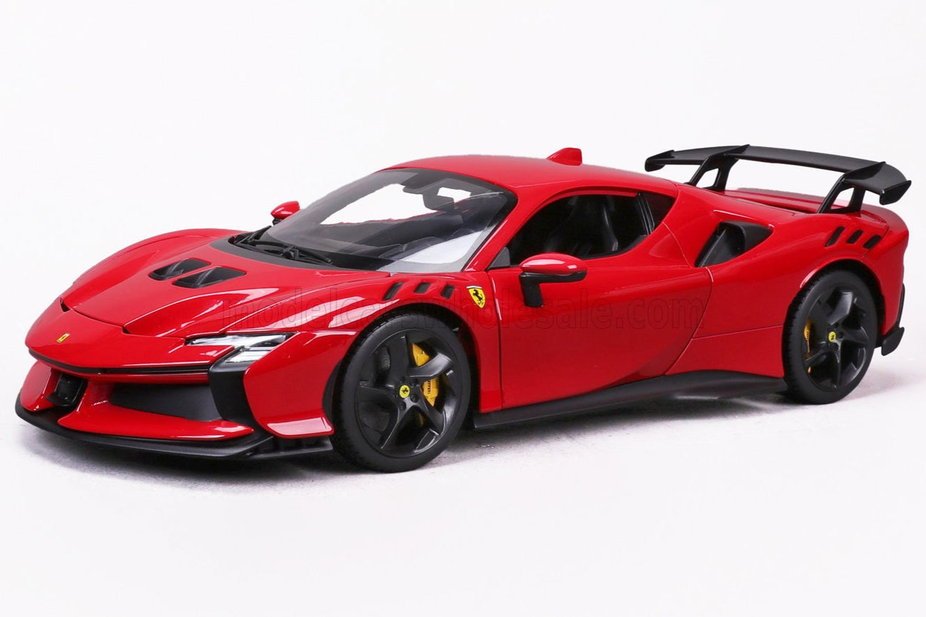 Bburago 2024 Ferrari SF90XX Stradale Rosso Corsa Ferrari Red 1:18