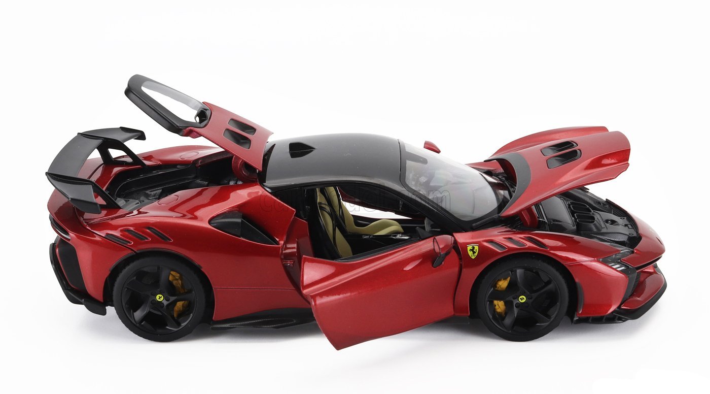 Bburago 2024 Ferrari SF90XX Stradale Rossa Magma Red Metallic 1:18