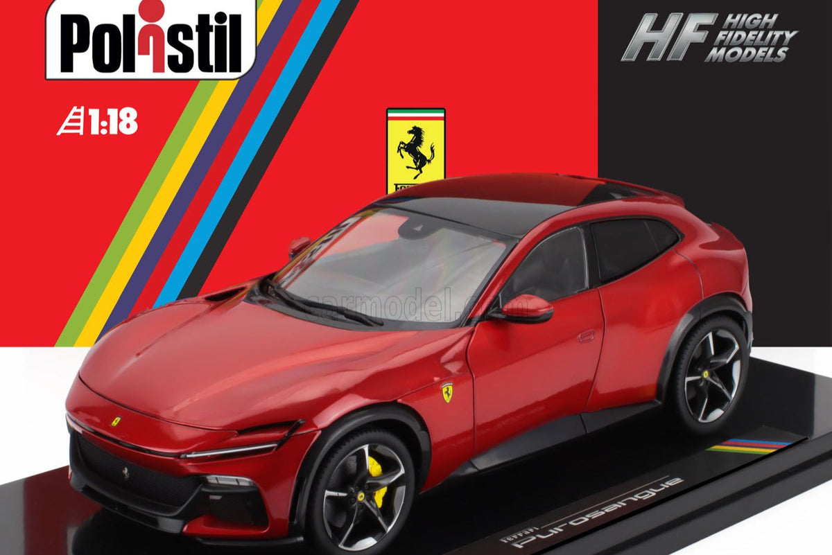 STM Diecast Polistil 2022 Ferrari Purosangue Rossa Magma (Red Metallic) High Fidelity WITH...