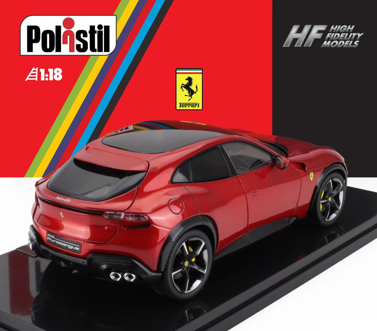 STM Diecast Polistil 2022 Ferrari Purosangue Rossa Magma (Red Metallic) High Fidelity WITH...