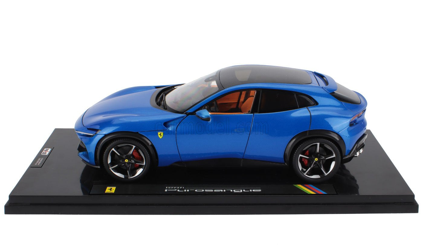 Polistil 2022 Ferrari Purosangue Blu Corsa (Blue Metallic) High Fidelity WITH DISPLAY 1:18