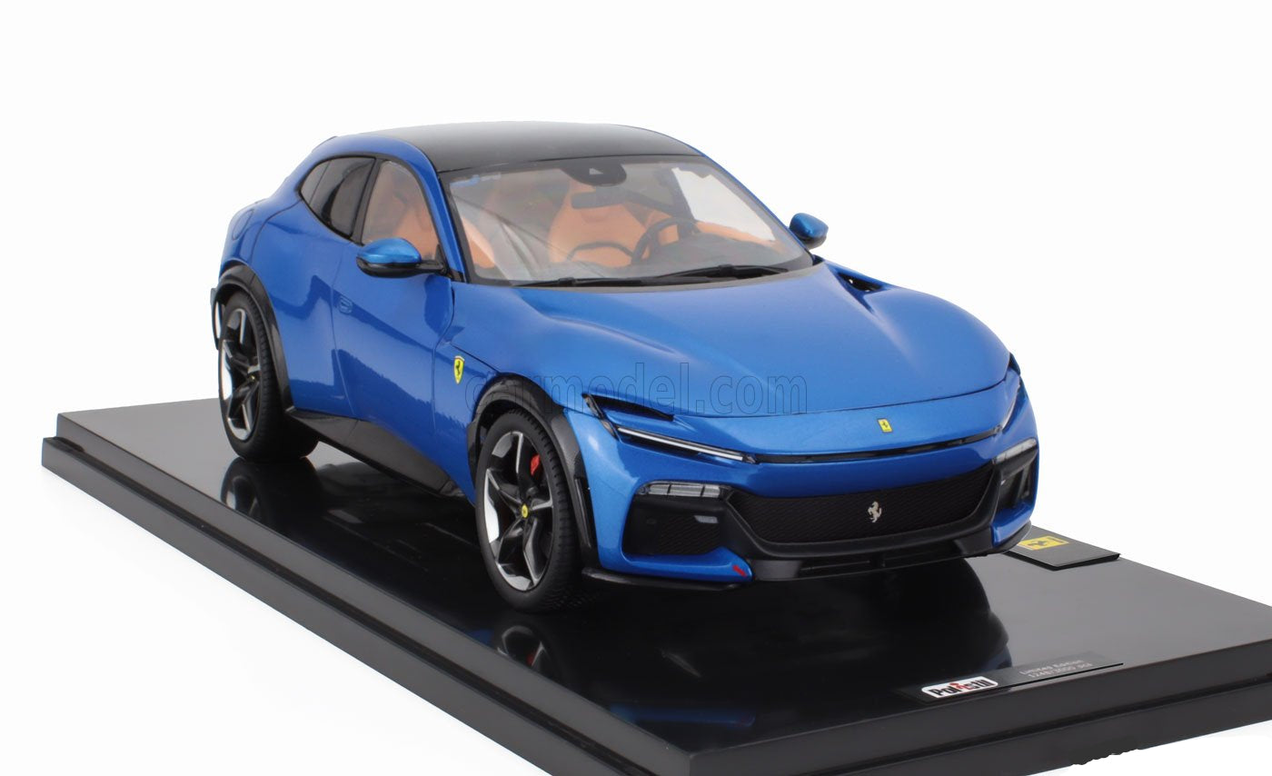 Polistil 2022 Ferrari Purosangue Blu Corsa (Blue Metallic) High Fidelity WITH DISPLAY 1:18