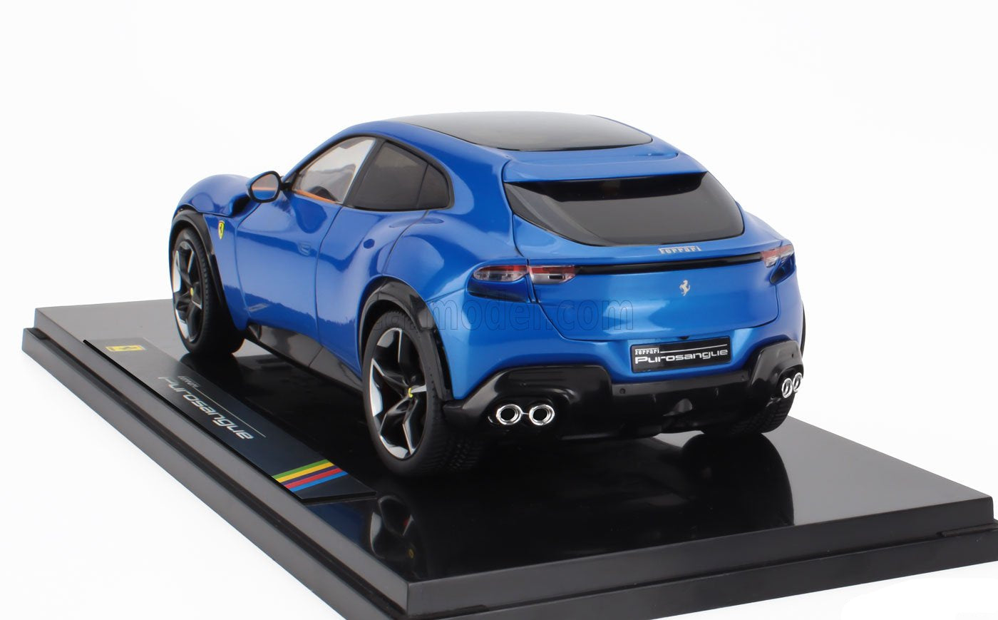 Polistil 2022 Ferrari Purosangue Blu Corsa (Blue Metallic) High Fidelity WITH DISPLAY 1:18
