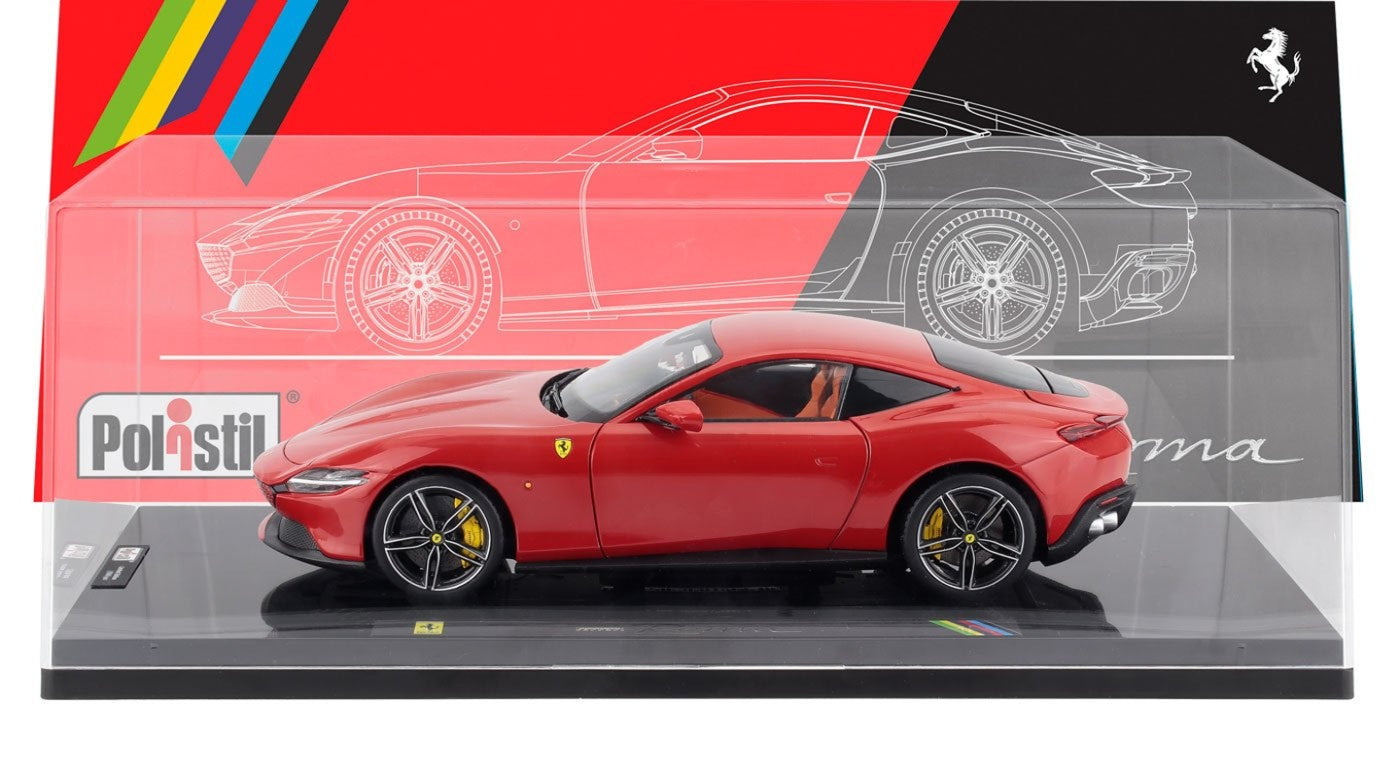Polistil 2019 Ferrari Roma Rosso Corsa (Ferrari Red) High Fidelity WITH DISPLAY 1:18