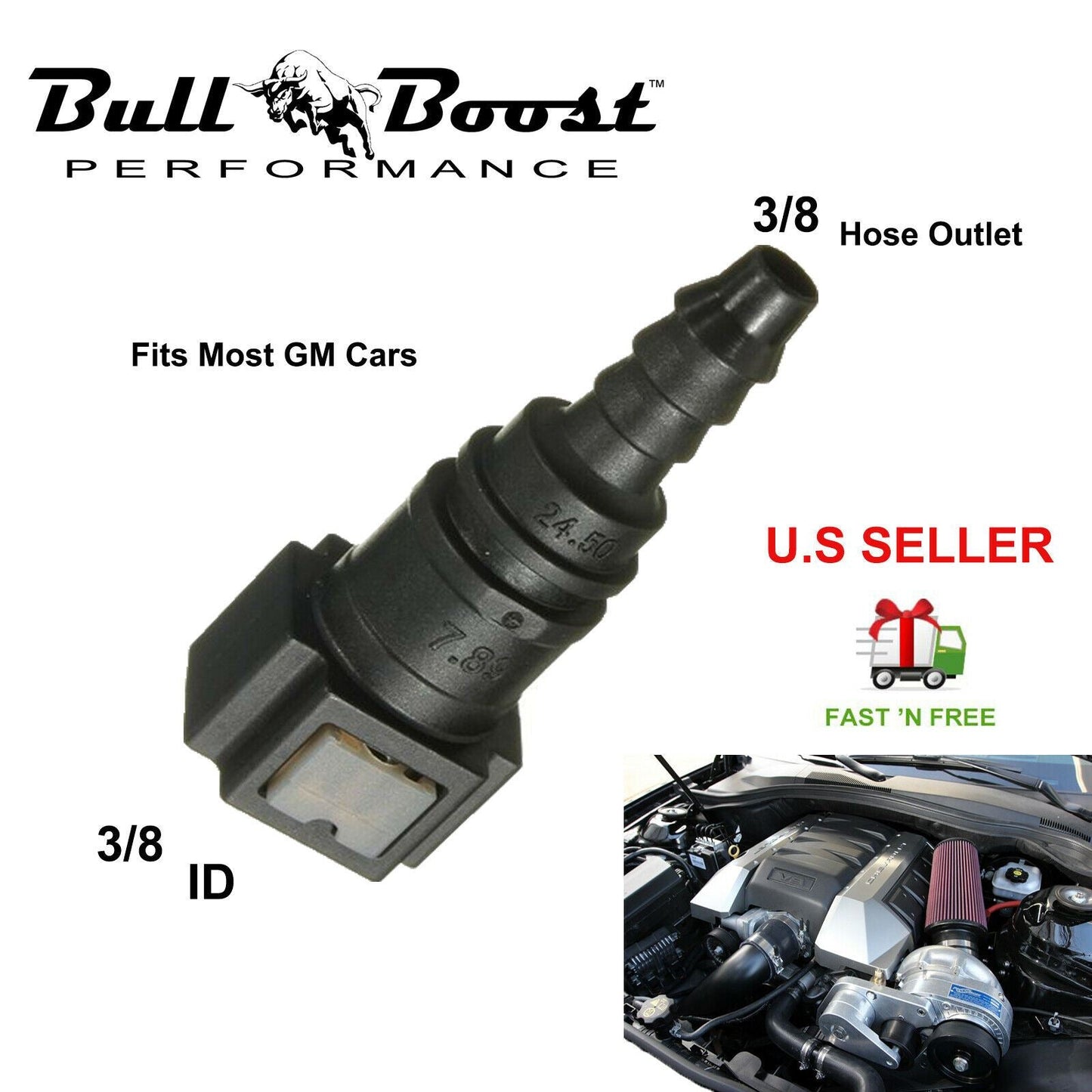ID 3/8" 3/8" Fuel Line Quick Connect Release Disconnect Connector 10mm Ford GM