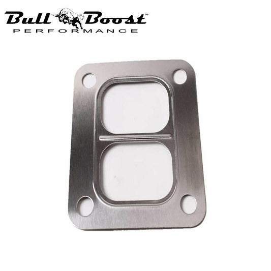 Bull Boost Performance T4 Turbo Manifold Inlet Flange Gasket Twinscroll Divided 304 Stainless Steel