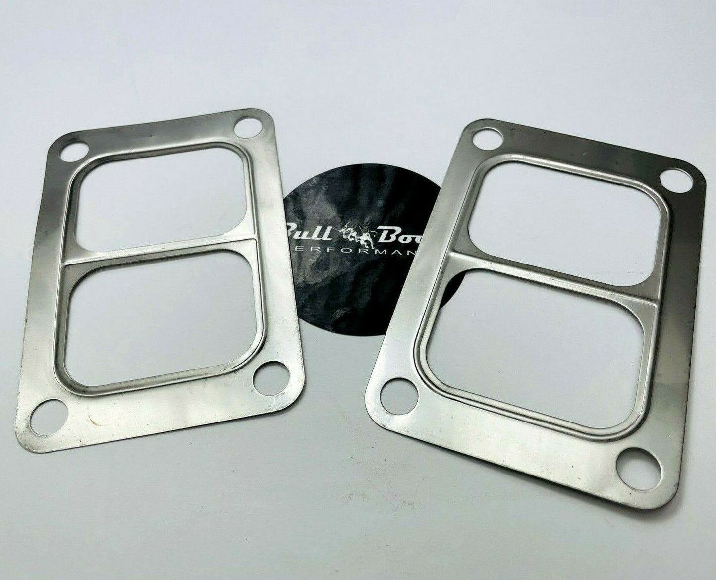 T6 Turbo Manifold Inlet Flange Gasket Twinscroll Divided 304 Stainless Steel 2x