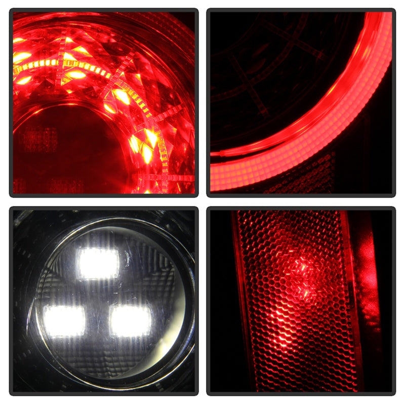 FR SPORT Spyder 19-20 Jeep Wrangler - Full LED Tail Lights - Seq Turn Signal - Black...