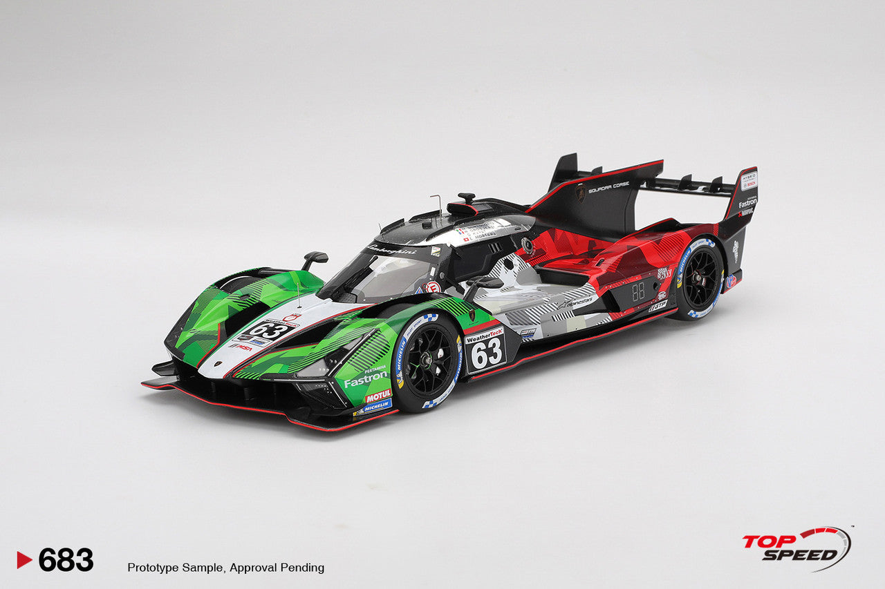 Topspeed Lamborghini SC63 #63 Automobili Lamborghini Squadra Corse 2025 IMSA Daytona 24hrs 1:18