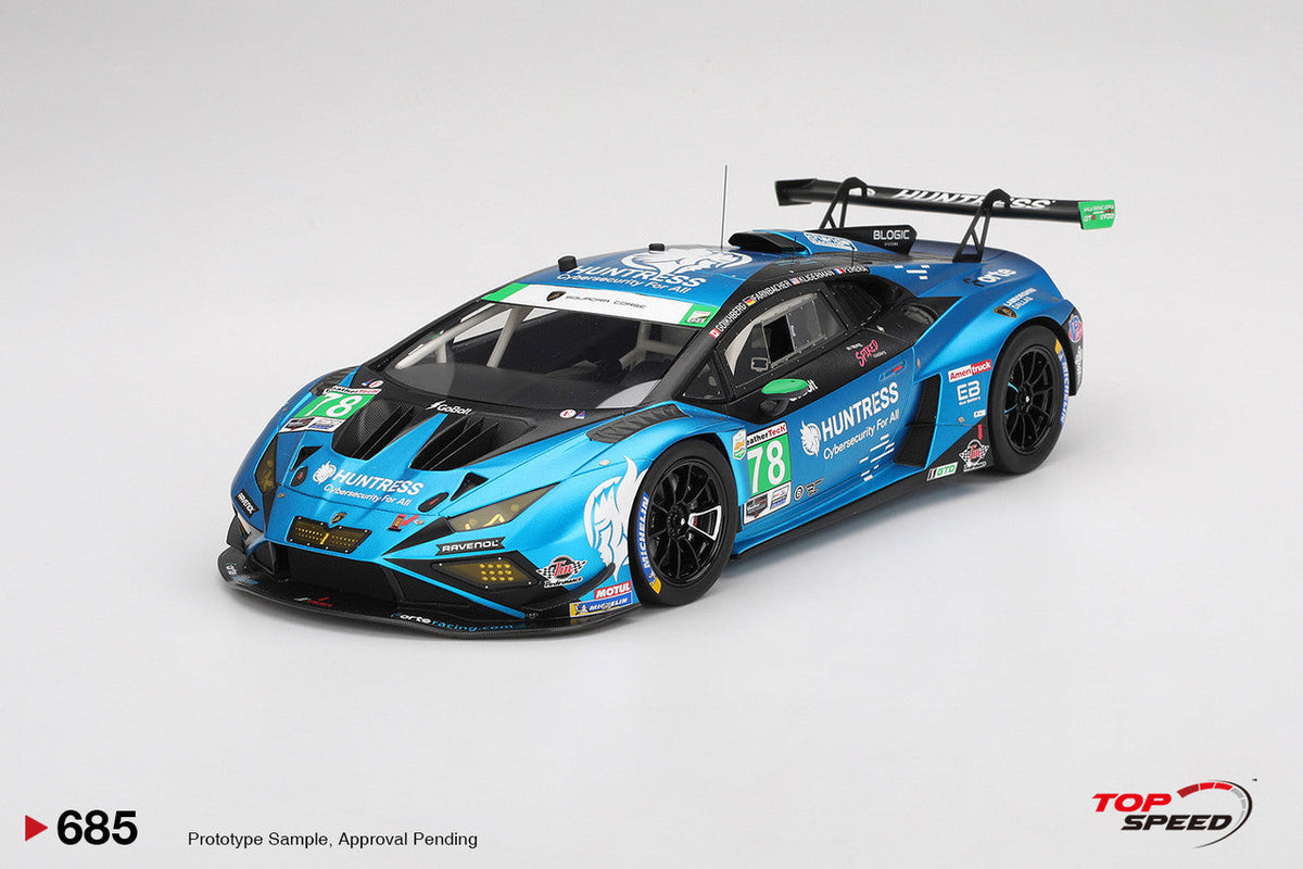 STM Diecast Topspeed Lamborghini Huracan GT3 EVO2 #78 Forte Racing IMSA 2025 Daytona 24hrs Blue 1:18