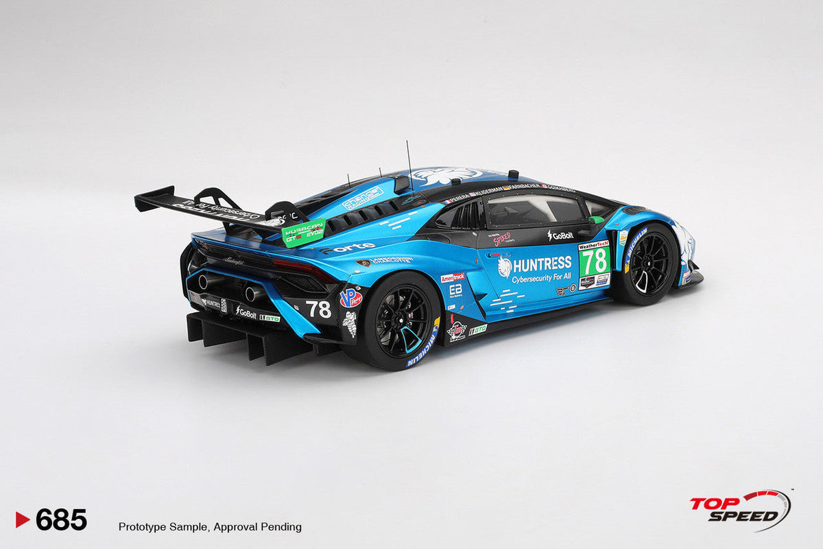STM Diecast Topspeed Lamborghini Huracan GT3 EVO2 #78 Forte Racing IMSA 2025 Daytona 24hrs Blue...
