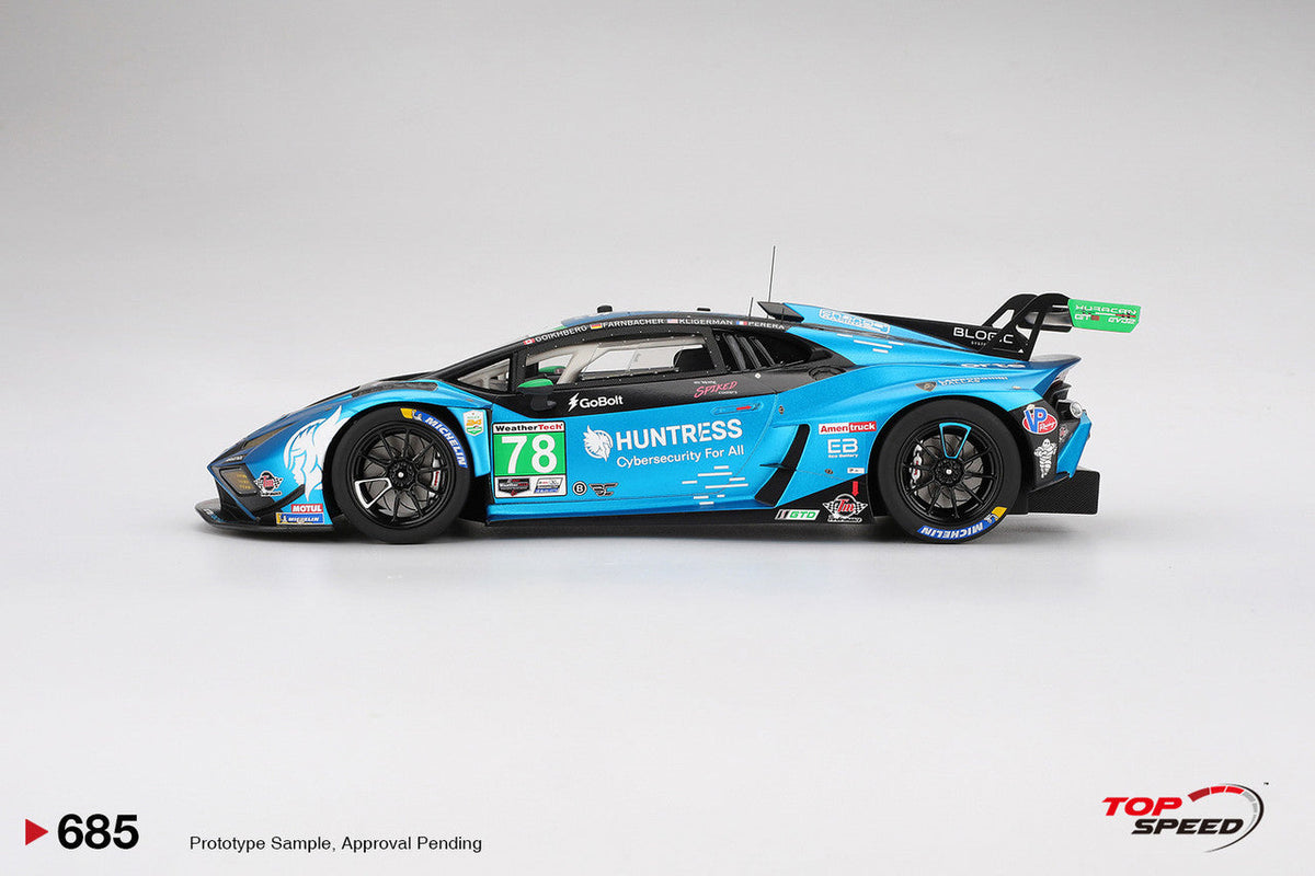 STM Diecast Topspeed Lamborghini Huracan GT3 EVO2 #78 Forte Racing IMSA 2025 Daytona 24hrs Blue...