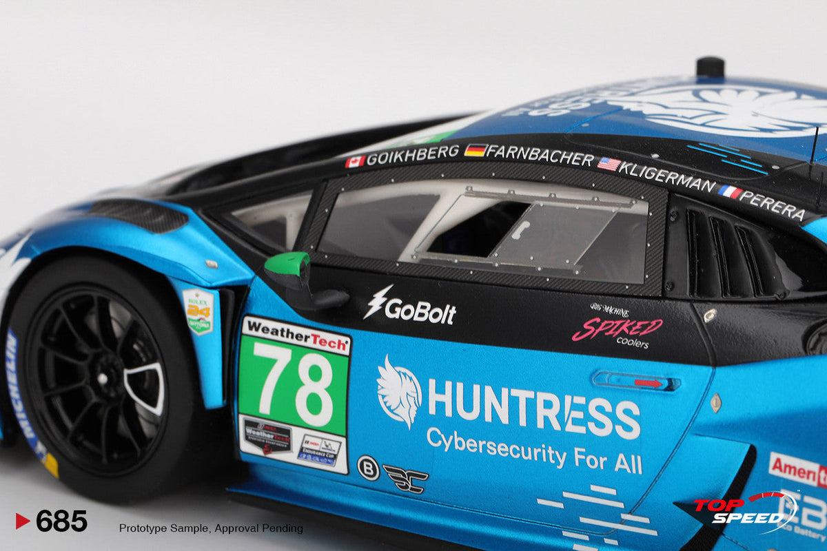 STM Diecast Topspeed Lamborghini Huracan GT3 EVO2 #78 Forte Racing IMSA 2025 Daytona 24hrs Blue...
